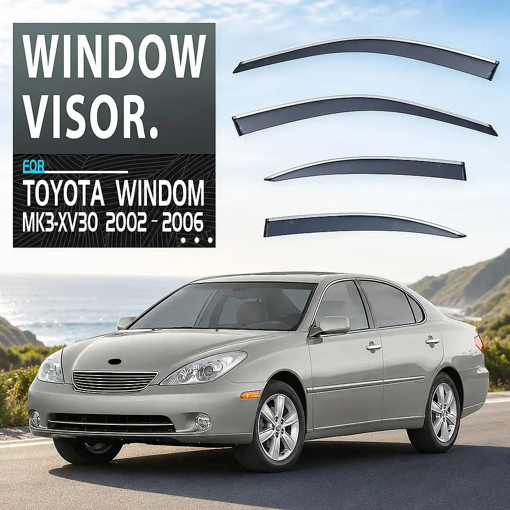 For Toyota Windom 2002-2006 Car Window Visor Rain Sun Shade Side Windshield Awning Auto Accessories
For Toyota Windom 2002-2006 Car Window Visor Rain Sun Shade Side Windshield Awning Auto Accessories