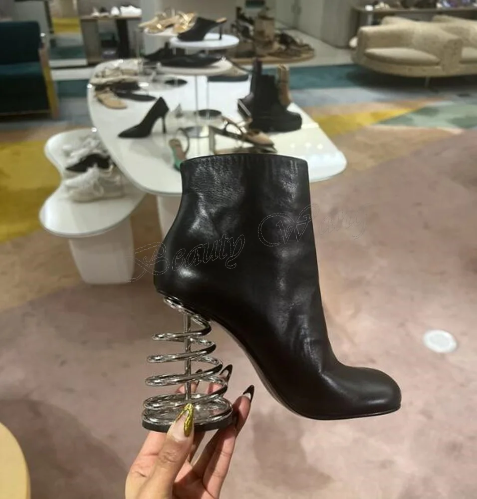 Black Strange Style Heel Boots Strange Style Side Zipper Shoes for Women High Heel Sexy Party Shoes New Zapatos Para Mujere
Black Strange Style Heel Boots Strange Style Side Zipper Shoes for Women High Heel Sexy Party Shoes New Zapatos Para Mujere