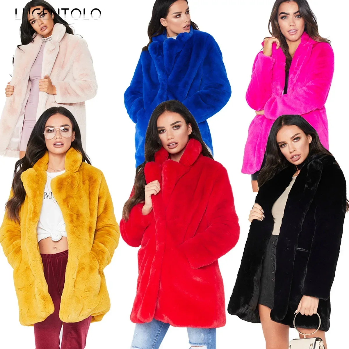 Женское простое пальто из искусственного меха, новая осенне-зимняя теплая Модная женская популярная верхняя одежда с карманами из искусственного меха, Повседневная элегантная уличная одежда
Женское простое пальто из искусственного меха, новая осенне-зимняя теплая Модная женская популярная верхняя одежда с карманами из искусственного меха, Повседневная элегантная уличная одежда