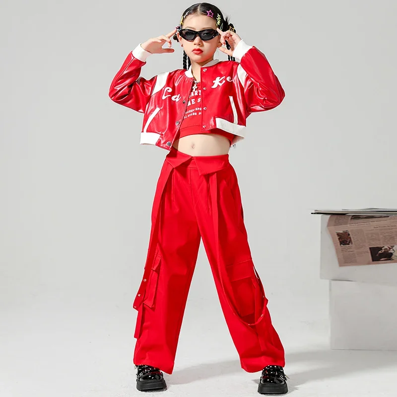 Group Jazz Dance Costume Red Hip Hop Clothes Children Street Dance Stage Performance Wear Kids Kpop Dancer Outfit Girls
Group Jazz Dance Costume Red Hip Hop Clothes Children Street Dance Stage Performance Wear Kids Kpop Dancer Outfit Girls