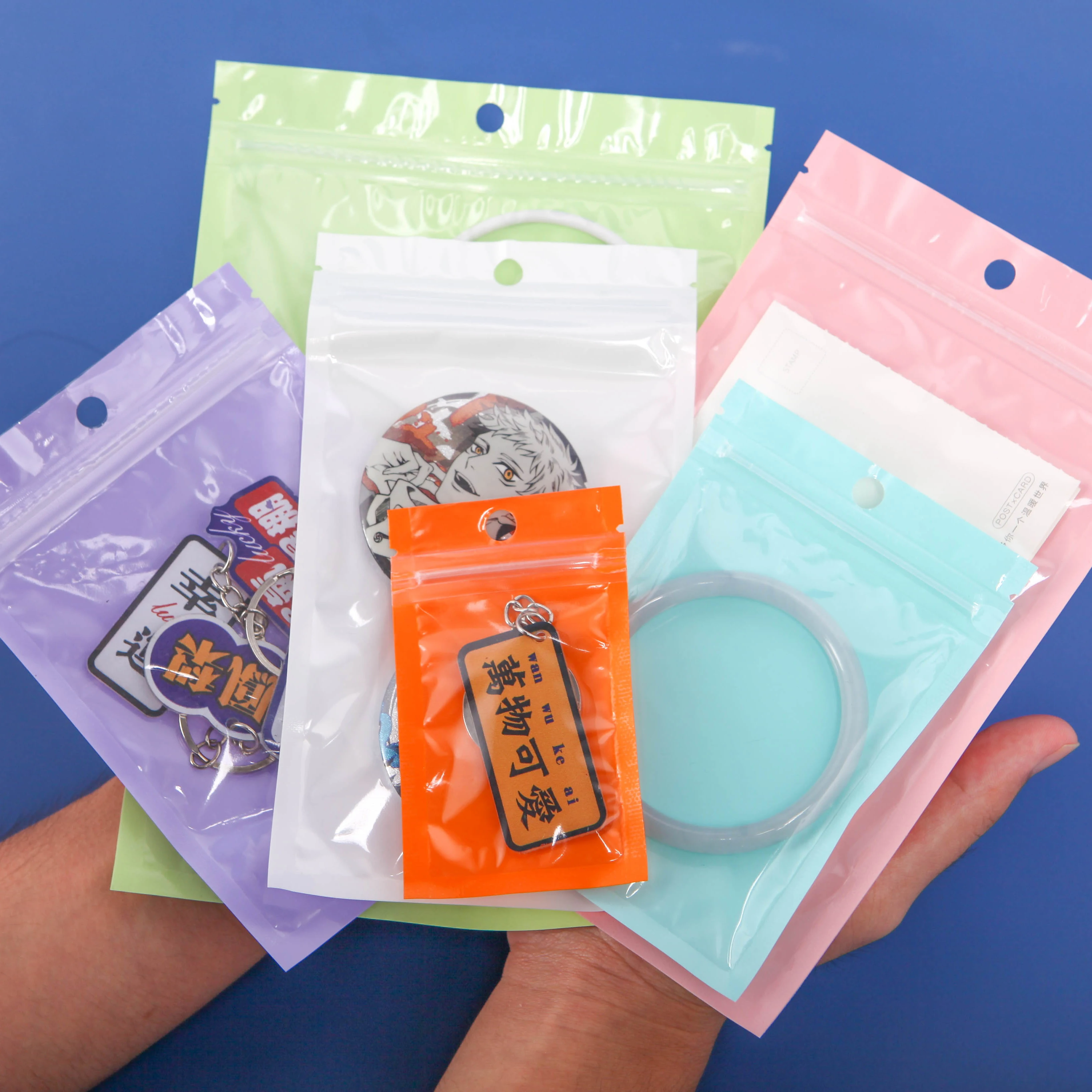 100PCS Macaron transparent Window Ziplock Bag Resealable Jewelry Card Piece Small Object Candy Packaging Bags Party Gifts
100PCS Macaron transparent Window Ziplock Bag Resealable Jewelry Card Piece Small Object Candy Packaging Bags Party Gifts