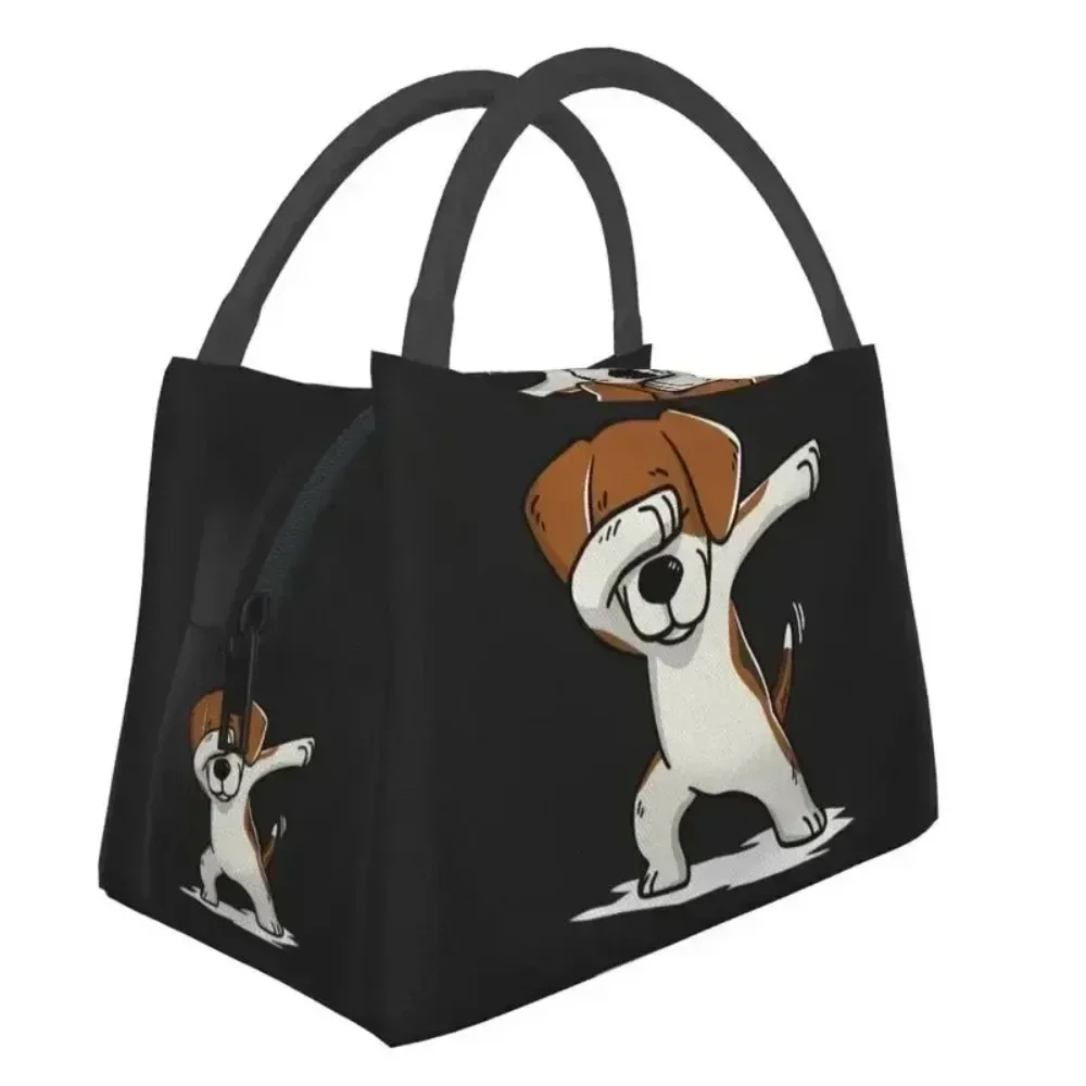 Dabbing Beagle Thermal Insulated Lunch Bags Women Dog Resuable Container for Outdoor Picnic Storage Meal Food Box
Dabbing Beagle Thermal Insulated Lunch Bags Women Dog Resuable Container for Outdoor Picnic Storage Meal Food Box