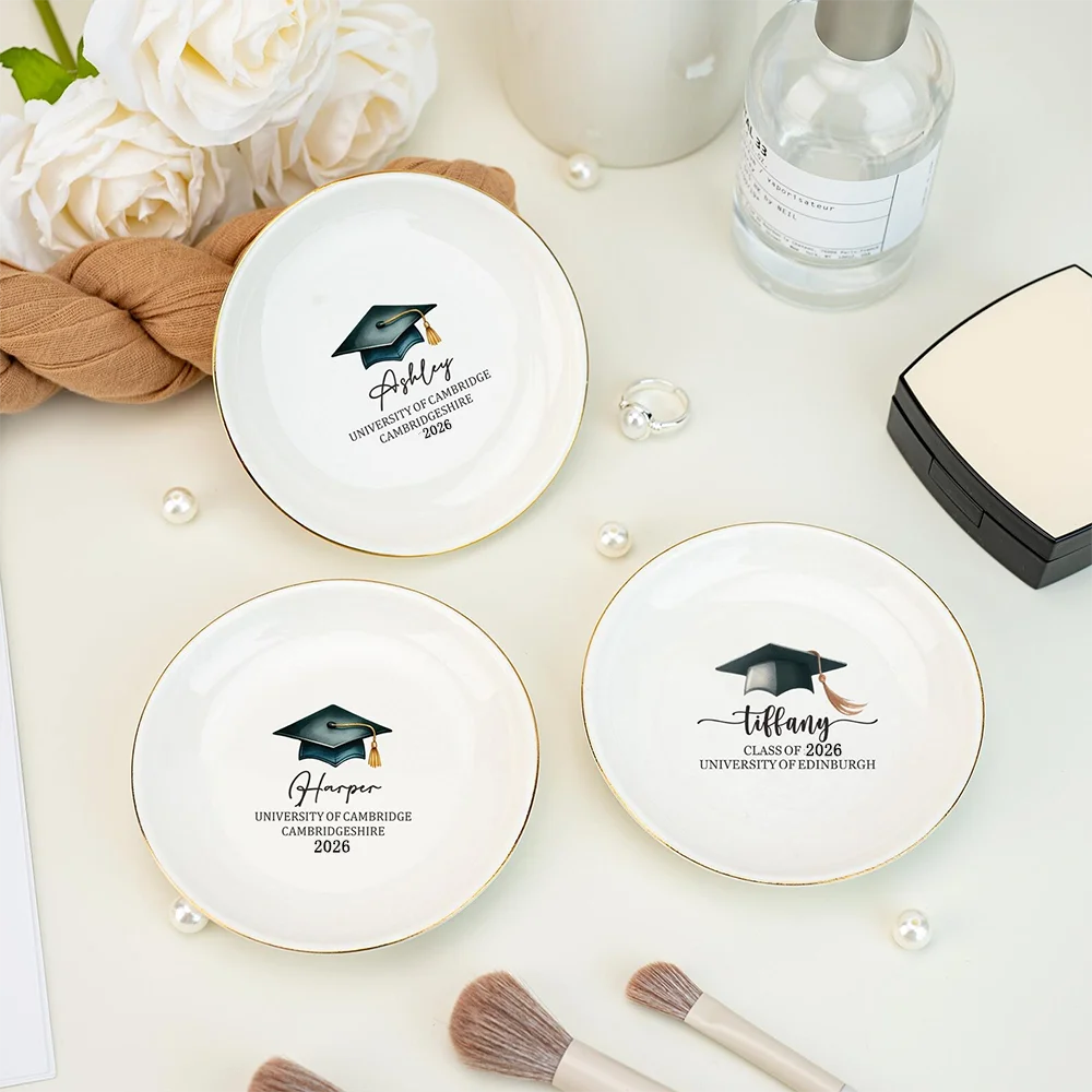 Personalized Custom Name Graduation Cap Ring Dish Graduation Jewelry For Friends Class Of 2026 Grad Unique Keepsake Gift
Personalized Custom Name Graduation Cap Ring Dish Graduation Jewelry For Friends Class Of 2026 Grad Unique Keepsake Gift
