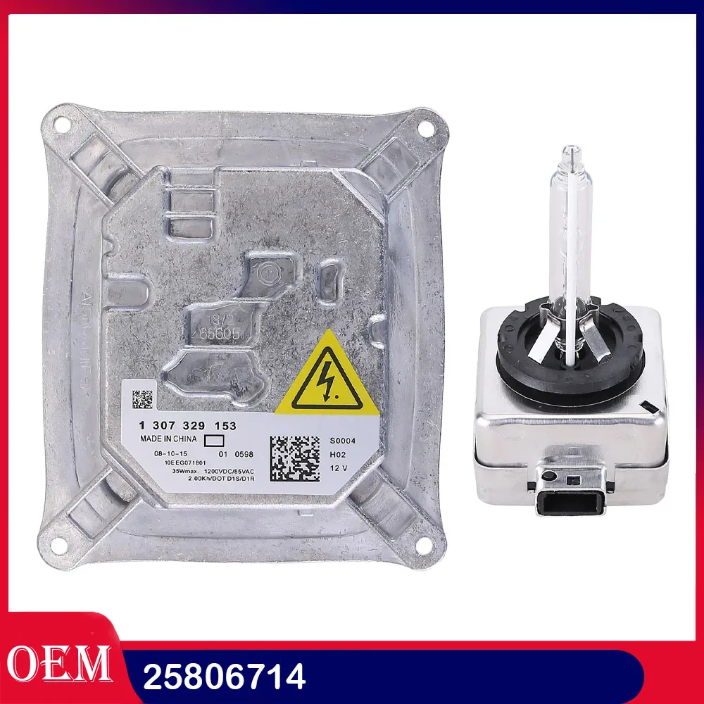 DTS Xenon HID Headlamp Ballast Unit Module W/ Bulb Compatible for 2006-2011 Cadillac OEM : 25806714
DTS Xenon HID Headlamp Ballast Unit Module W/ Bulb Compatible for 2006-2011 Cadillac OEM : 25806714