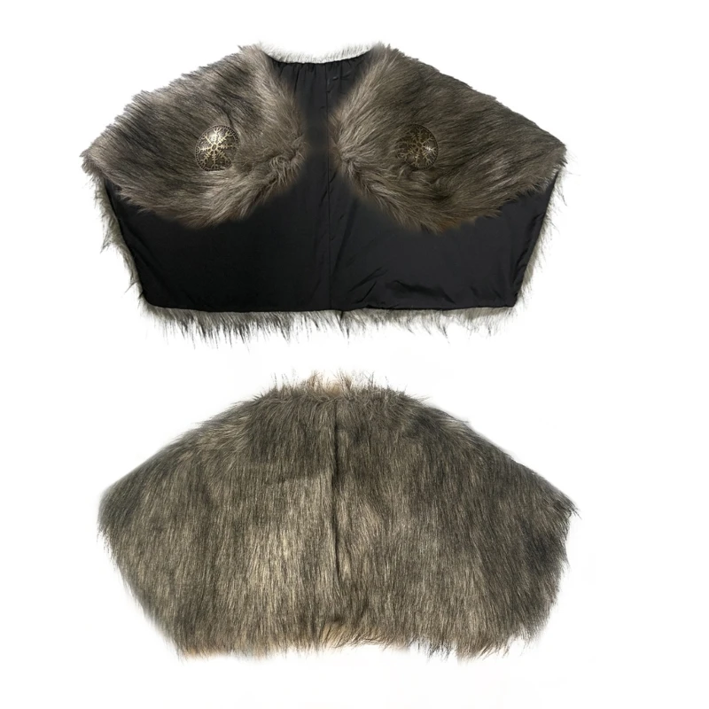Medieval Furry Shawl Medieval Furry Shoulder Wrap Collar Medieval Furry Mantle Costume for Halloween Cosplay LARP Event
Medieval Furry Shawl Medieval Furry Shoulder Wrap Collar Medieval Furry Mantle Costume for Halloween Cosplay LARP Event