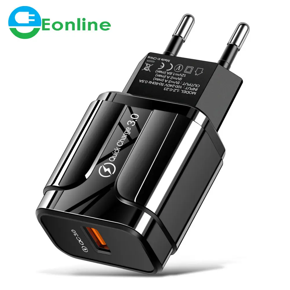 Быстрая зарядка EONLINE 3,0 USB зарядное устройство QC3.0 QC Быстрая зарядка EU/US вилка адаптер настенное стандартное зарядное устройство для iPhone Samsung
Быстрая зарядка EONLINE 3,0 USB зарядное устройство QC3.0 QC Быстрая зарядка EU/US вилка адаптер настенное стандартное зарядное устройство для iPhone Samsung