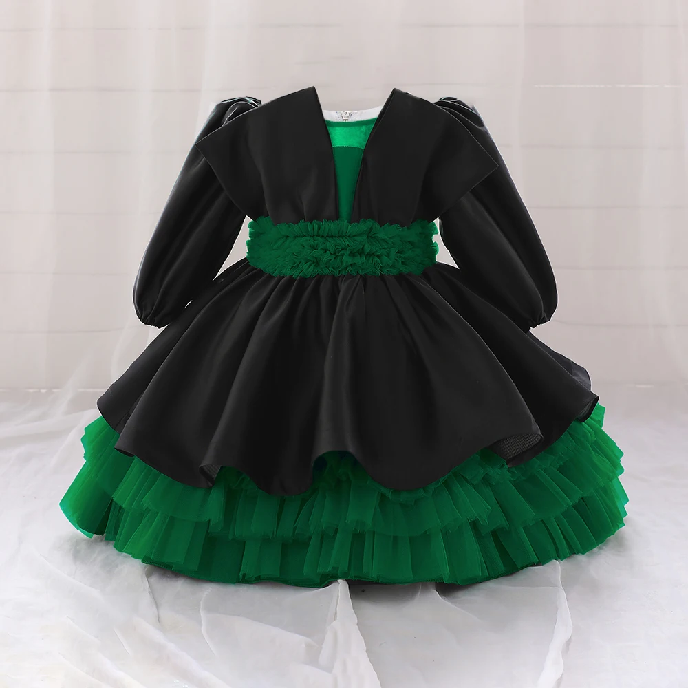 Toddler Baby Girl Lace Party Dress Bow 1st Birthday Wedding Long Sleeve Kids Dresses for Girls Black Halloween Princess Costume
Toddler Baby Girl Lace Party Dress Bow 1st Birthday Wedding Long Sleeve Kids Dresses for Girls Black Halloween Princess Costume