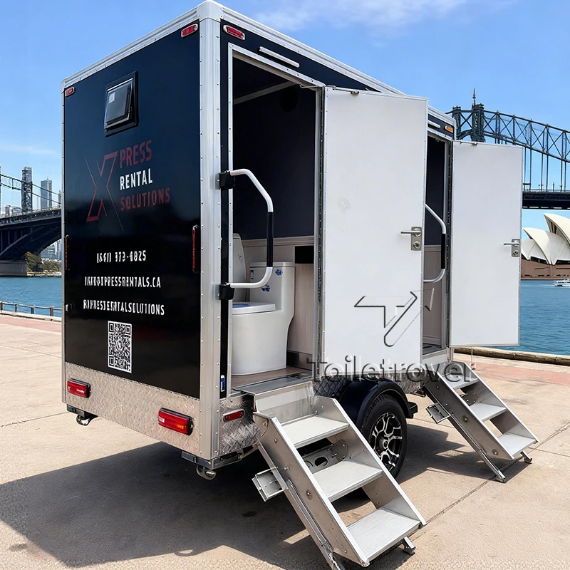 Capability Mobile Restroom Trailer Portable Toilet Unit with Waste Tank for Remote Camping and Hiking
Capability Mobile Restroom Trailer Portable Toilet Unit with Waste Tank for Remote Camping and Hiking