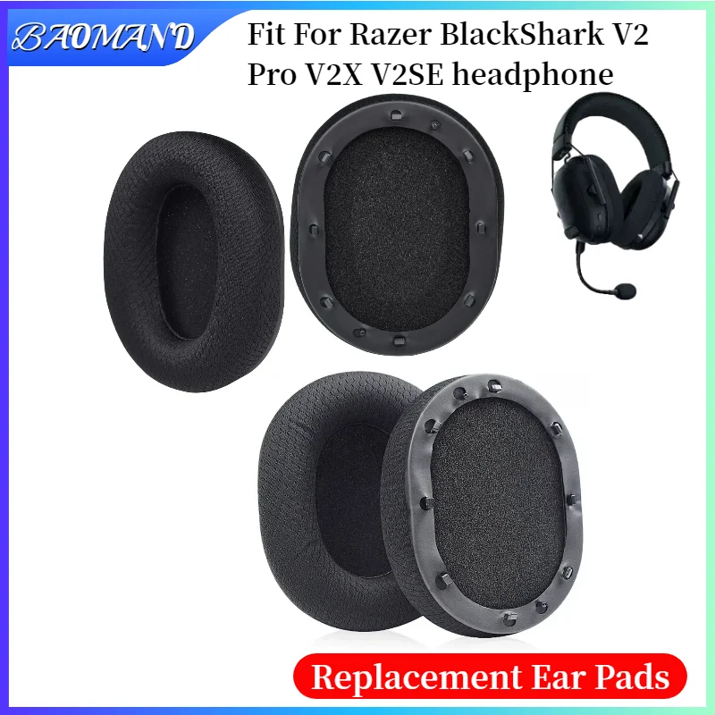 Replacement Earpads Cushion For Razer BlackShark V2 Pro V2X V2SE Headphones Memory Sponge Sleeves Cover Case Repair Parts
Replacement Earpads Cushion For Razer BlackShark V2 Pro V2X V2SE Headphones Memory Sponge Sleeves Cover Case Repair Parts