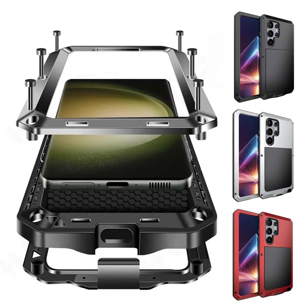 Armor Heavy Duty Protection Case for Samsung Galaxy S26 S25 S24 S23 S22 S21 S20 Ultra Aluminum 360 Metal Tank Shockproof Cover
Armor Heavy Duty Protection Case for Samsung Galaxy S26 S25 S24 S23 S22 S21 S20 Ultra Aluminum 360 Metal Tank Shockproof Cover