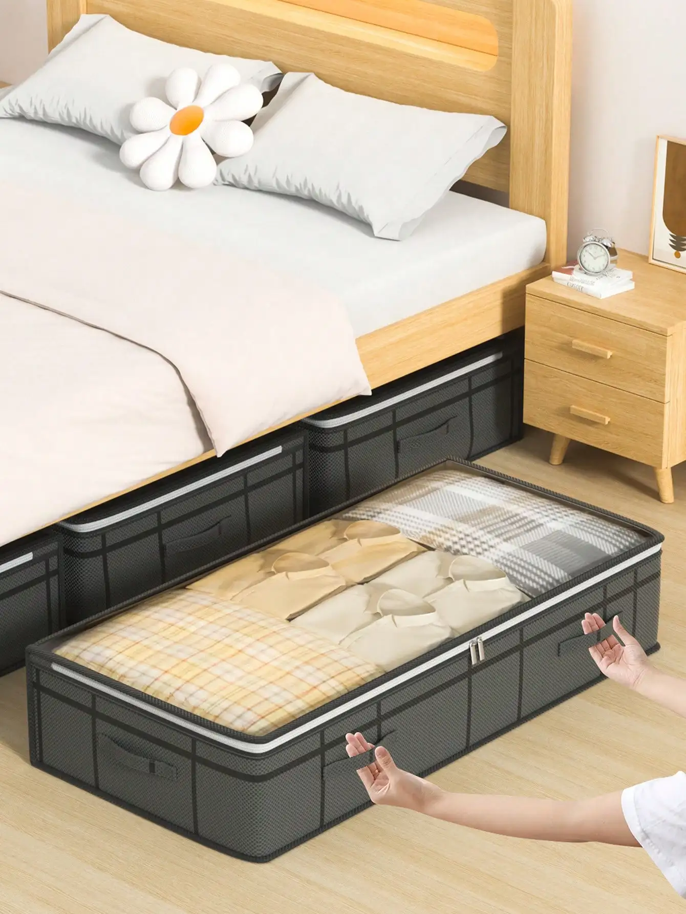 Under Bed Storage Box Oversized Storage Bag Under The Bed Fully Transparent Large Pane Storage Bag Foldable Double Zipper
Under Bed Storage Box Oversized Storage Bag Under The Bed Fully Transparent Large Pane Storage Bag Foldable Double Zipper