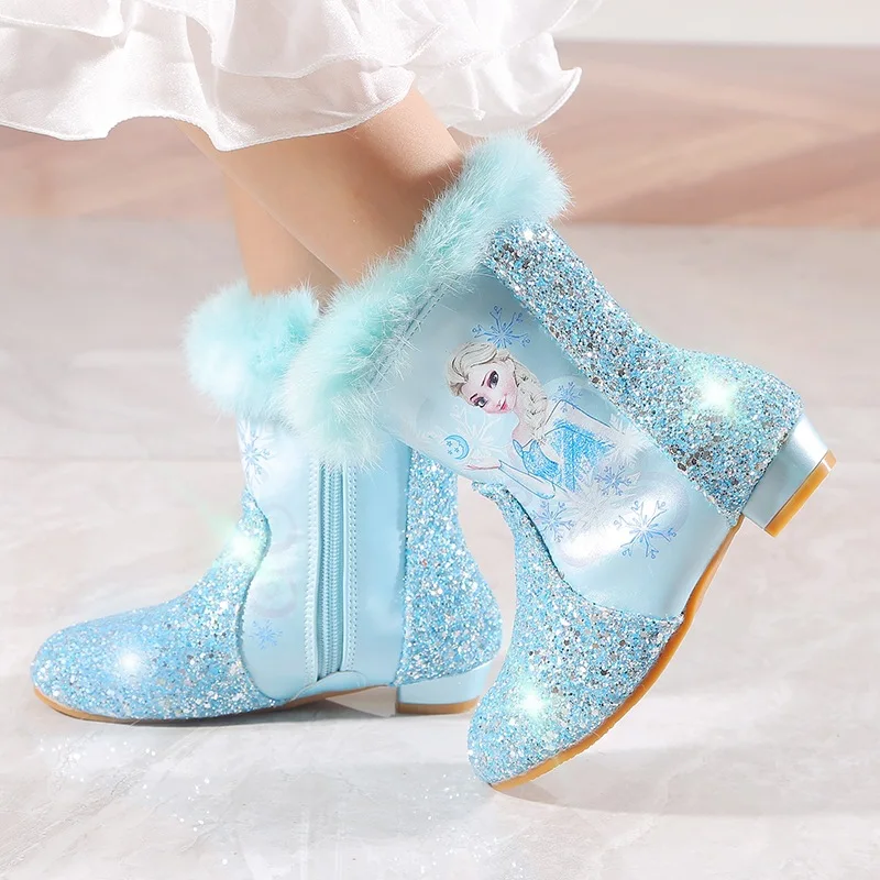 Новые мороженные ботинки с героями мультфильмов Диснея для девочек и бархатные сапоги принцессы, детская обувь
Новые мороженные ботинки с героями мультфильмов Диснея для девочек и бархатные сапоги принцессы, детская обувь