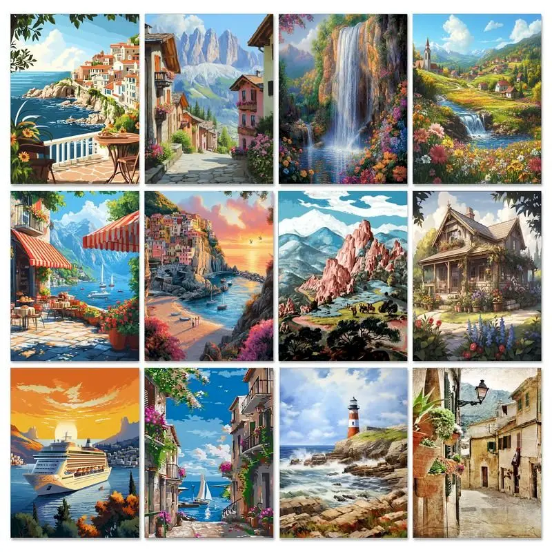 SDOYUNO Landsape Paint By Number Kit Drawing Wall Art HandPainted Coloring By Number For Adults DIY Gift Home Decoration
SDOYUNO Landsape Paint By Number Kit Drawing Wall Art HandPainted Coloring By Number For Adults DIY Gift Home Decoration