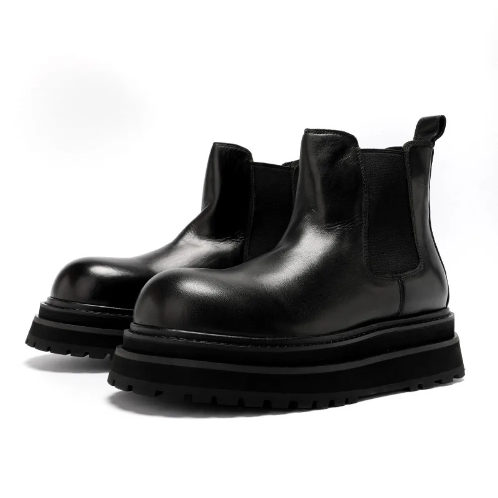 Mens Genuine Full Grain Leather Thick Sole Height Increasing Boots British Style Big Toe High Top Ankle Boots
Mens Genuine Full Grain Leather Thick Sole Height Increasing Boots British Style Big Toe High Top Ankle Boots