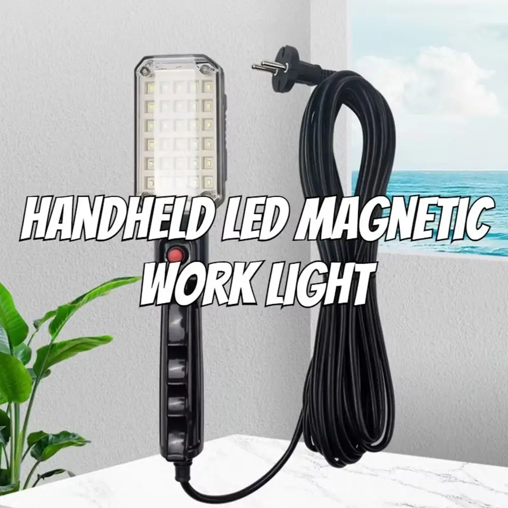1Pcs 220V Magnetic Work Light 30 Leads Heavy Duty Auto Repair Lamp 5M Pure Copper Wire High Brightness Maintenance Work Light
1Pcs 220V Magnetic Work Light 30 Leads Heavy Duty Auto Repair Lamp 5M Pure Copper Wire High Brightness Maintenance Work Light