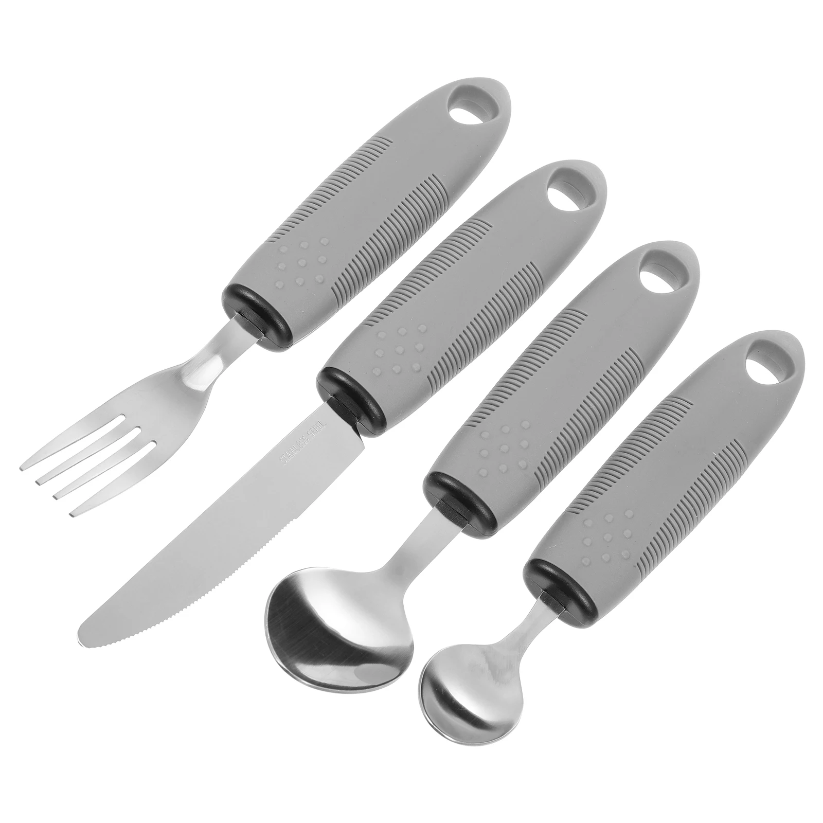 Anti Shake Tableware Set Stainless Steel TPR Handle Fork Spoon Elderly Adaptive Utensils Portable Easy Clean Durable
Anti Shake Tableware Set Stainless Steel TPR Handle Fork Spoon Elderly Adaptive Utensils Portable Easy Clean Durable