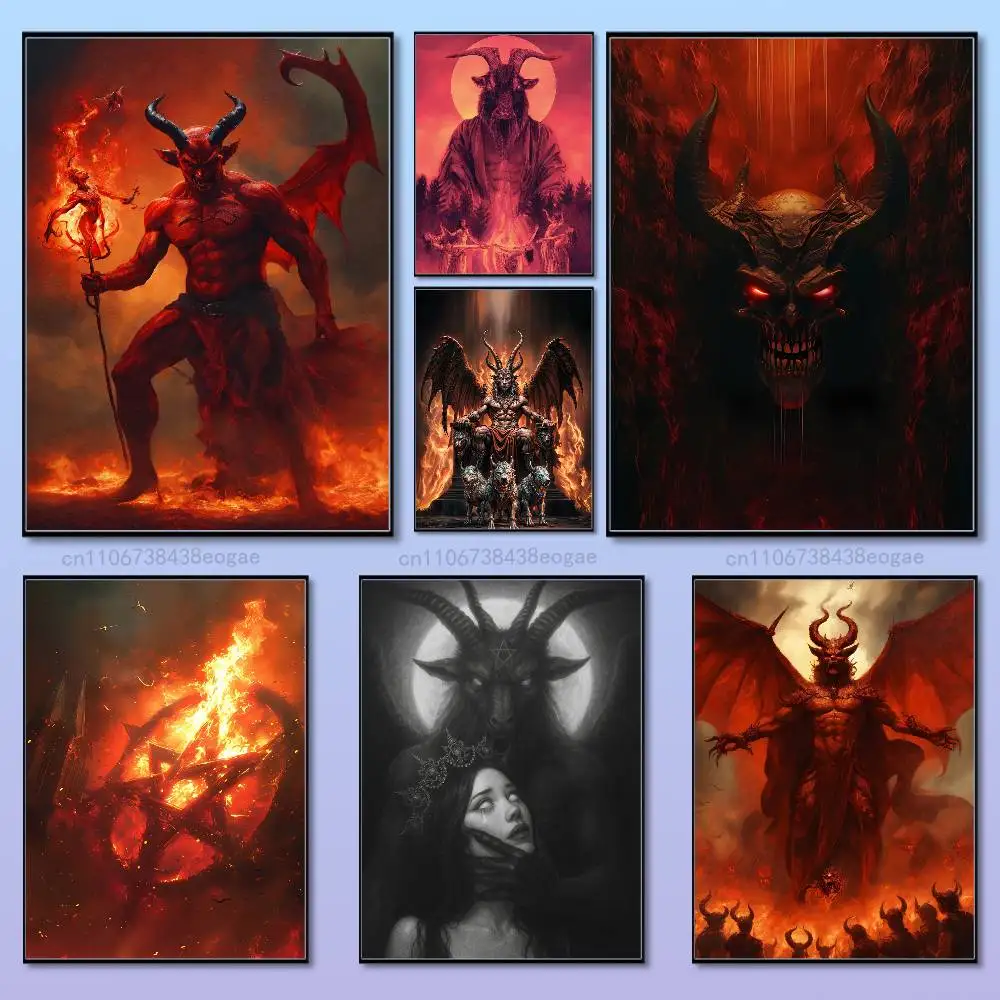 Dark Art Devil Satan Poster HD Art Sticky Wall Waterproof For Bedroom Game Room Wall Home Decor Gifts
Dark Art Devil Satan Poster HD Art Sticky Wall Waterproof For Bedroom Game Room Wall Home Decor Gifts
