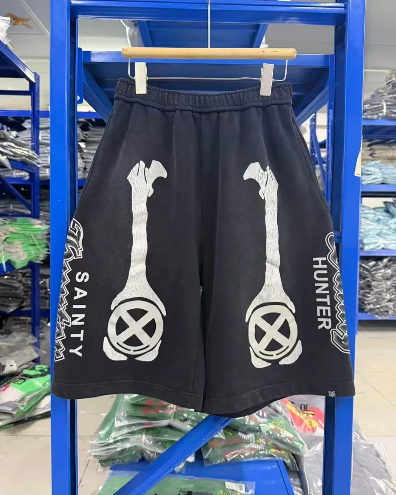 SAINT Washed Top-Quality Black Distressed Print Hip-Hop Summer Men's Women's Loose-Fit Shorts Jodhpurs
SAINT Washed Top-Quality Black Distressed Print Hip-Hop Summer Men's Women's Loose-Fit Shorts Jodhpurs