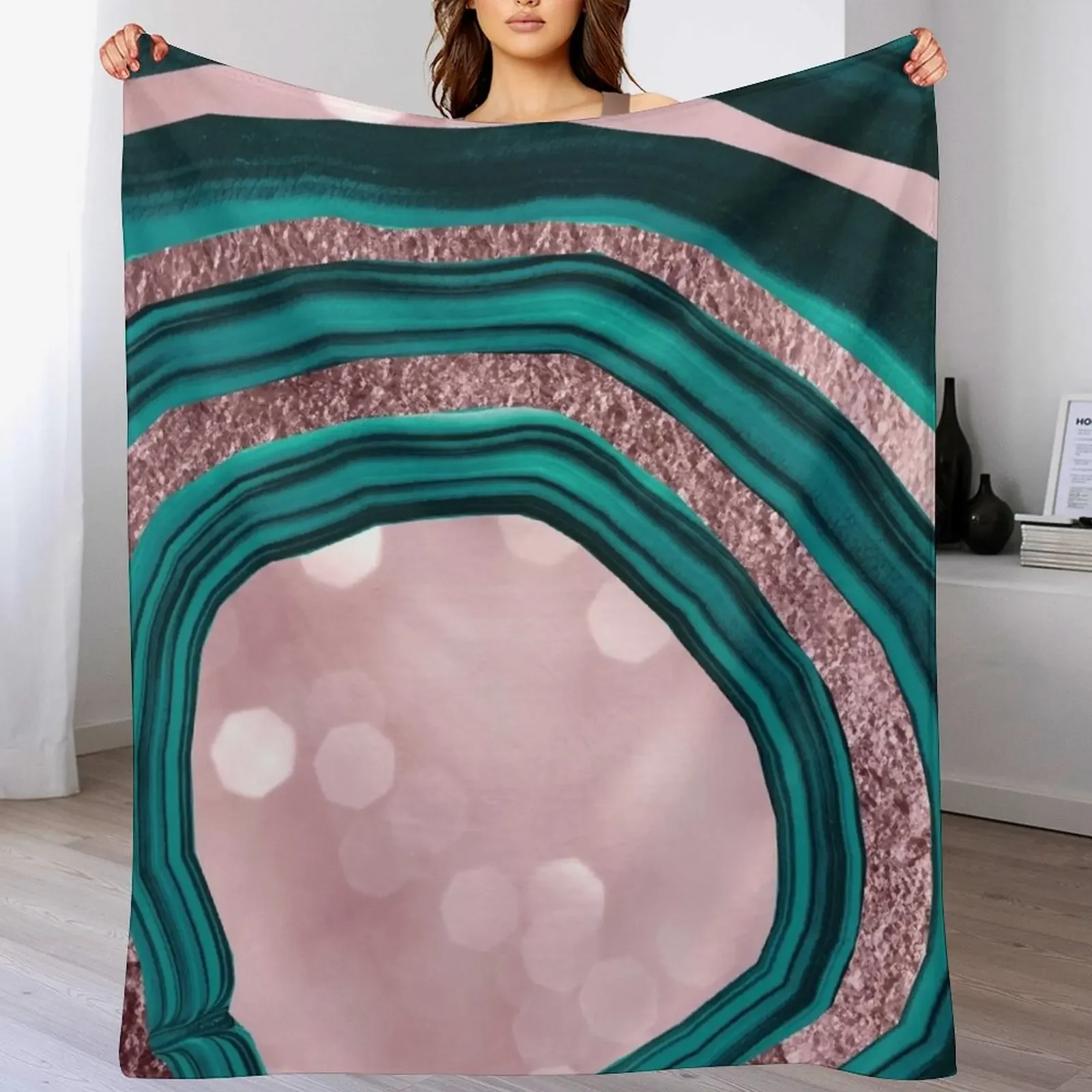 New Agate Teal Rose Gold Blush #1 #abstract #shiny #decor #art Throw Blanket Flannels Sofa Quilt Beach Blankets
New Agate Teal Rose Gold Blush #1 #abstract #shiny #decor #art Throw Blanket Flannels Sofa Quilt Beach Blankets