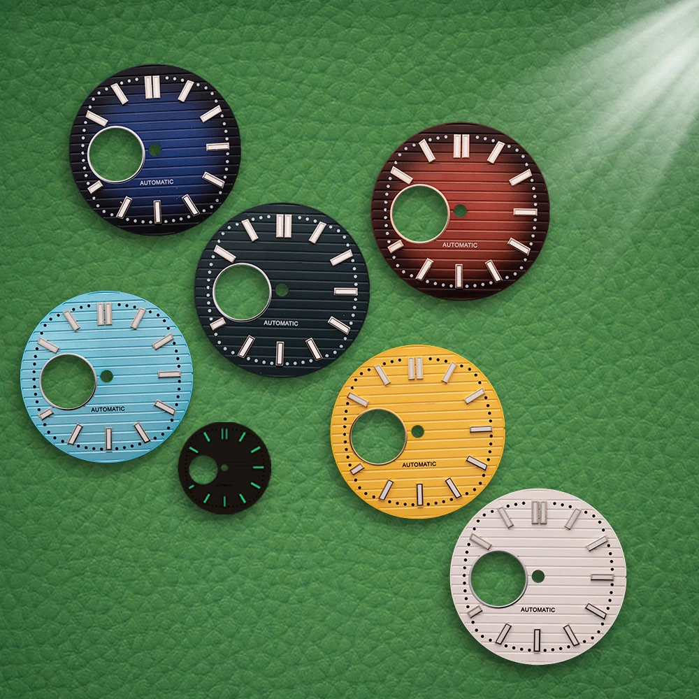 30.5mm S Logo N/autilus black Dial Gradient dial Green Luminous Suitable for NH38 Movement Watch Modification Accessories
30.5mm S Logo N/autilus black Dial Gradient dial Green Luminous Suitable for NH38 Movement Watch Modification Accessories