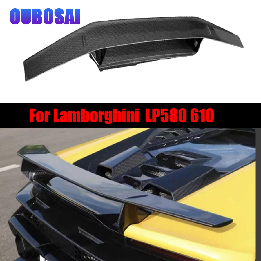 For Lamborghini Huracán LP580 LP610 Carbon fiber Tail fins Rear Spoiler Guide Wing Rear Wing diverter Auto parts
For Lamborghini Huracán LP580 LP610 Carbon fiber Tail fins Rear Spoiler Guide Wing Rear Wing diverter Auto parts
