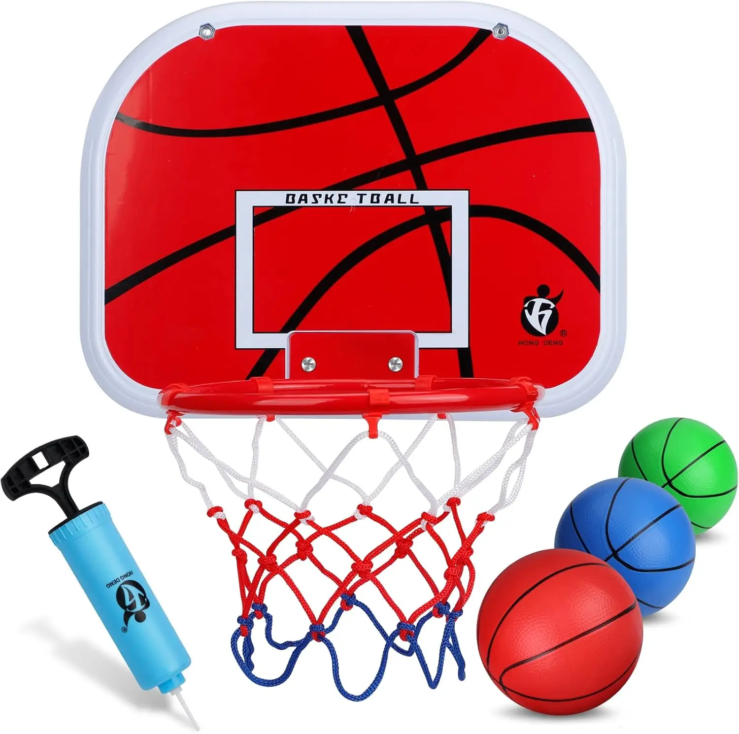 Indoor Basketball Hoop Set - Over Door Mount, 4 Balls Included for Home Office Dorm
Indoor Basketball Hoop Set - Over Door Mount, 4 Balls Included for Home Office Dorm