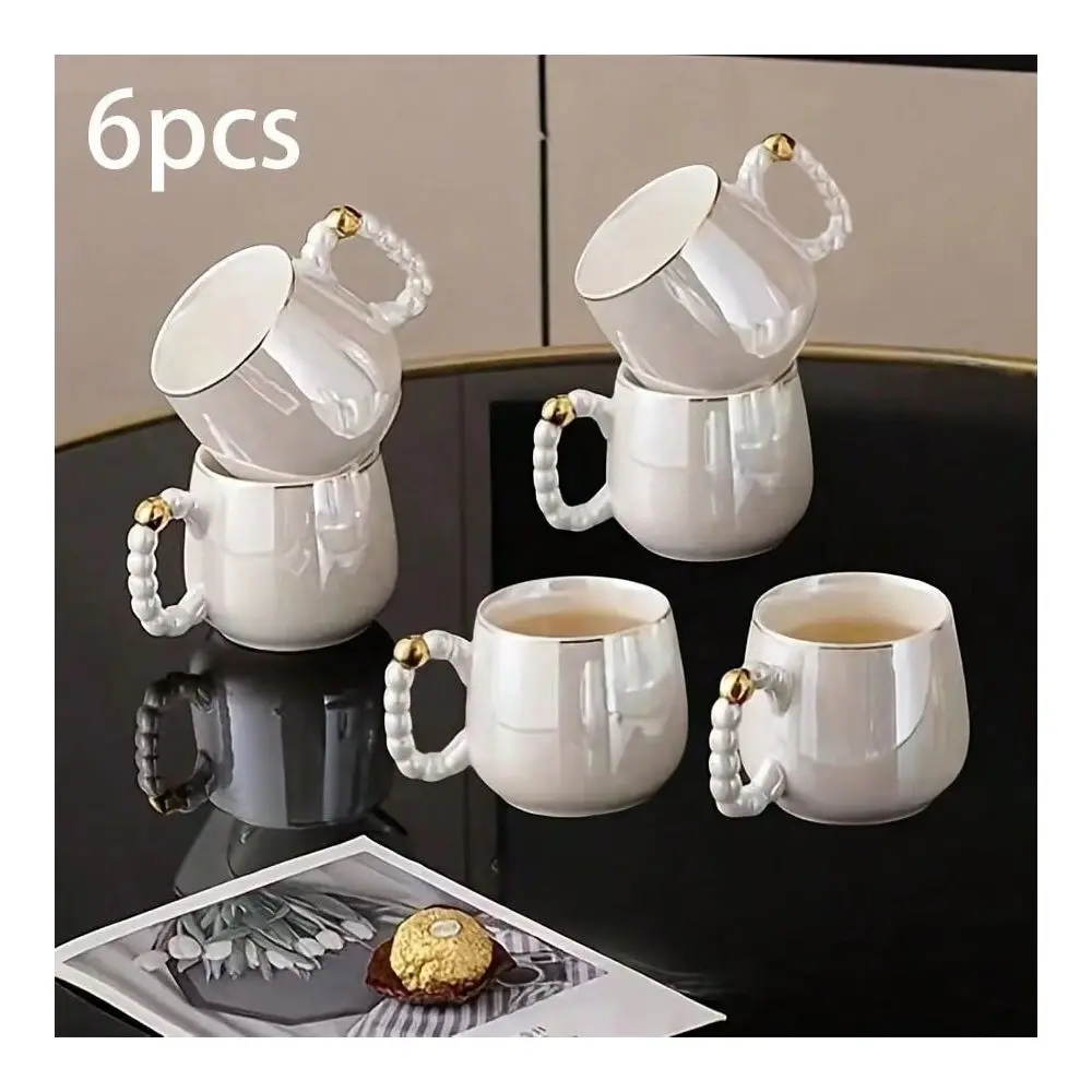 6pcs 8pcs Set European Pearl Glazed Porcelain Tea Set Pearl White Porcelain Teapot And Sugar Milk Oil Teapot
6pcs 8pcs Set European Pearl Glazed Porcelain Tea Set Pearl White Porcelain Teapot And Sugar Milk Oil Teapot