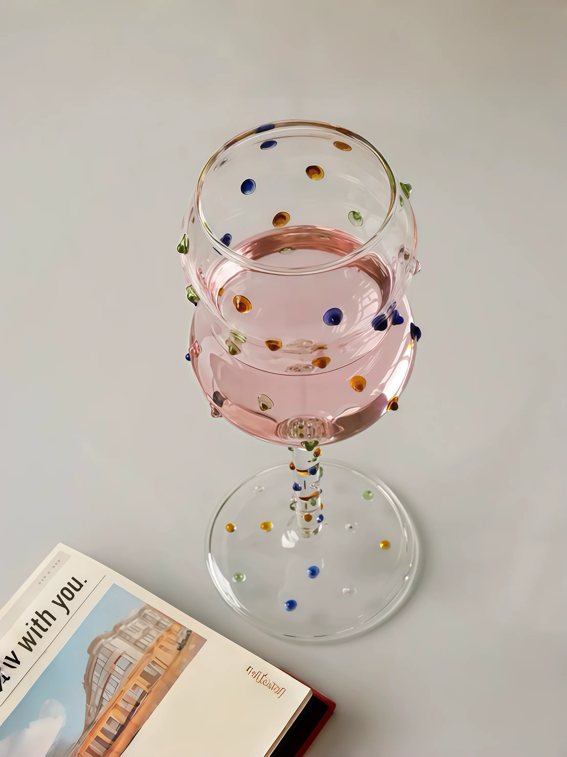 Designated Color Dot Wine Glasses High Footed Wine Cups Girl Heart Sensation Premium Feel Sugar Bean Korean Style Crystal Glass
Designated Color Dot Wine Glasses High Footed Wine Cups Girl Heart Sensation Premium Feel Sugar Bean Korean Style Crystal Glass