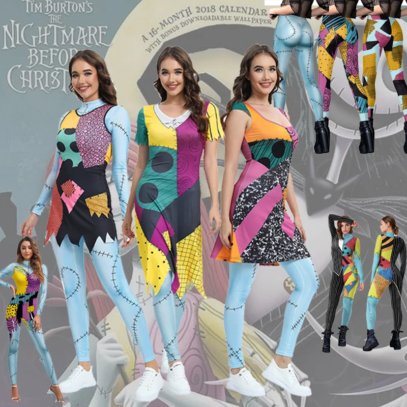 Hot Disney Animated Film The Nightmare Before Christmas Sally Cosplay Costumes for Female Carnival Party Clothes Halloween Gift
Hot Disney Animated Film The Nightmare Before Christmas Sally Cosplay Costumes for Female Carnival Party Clothes Halloween Gift