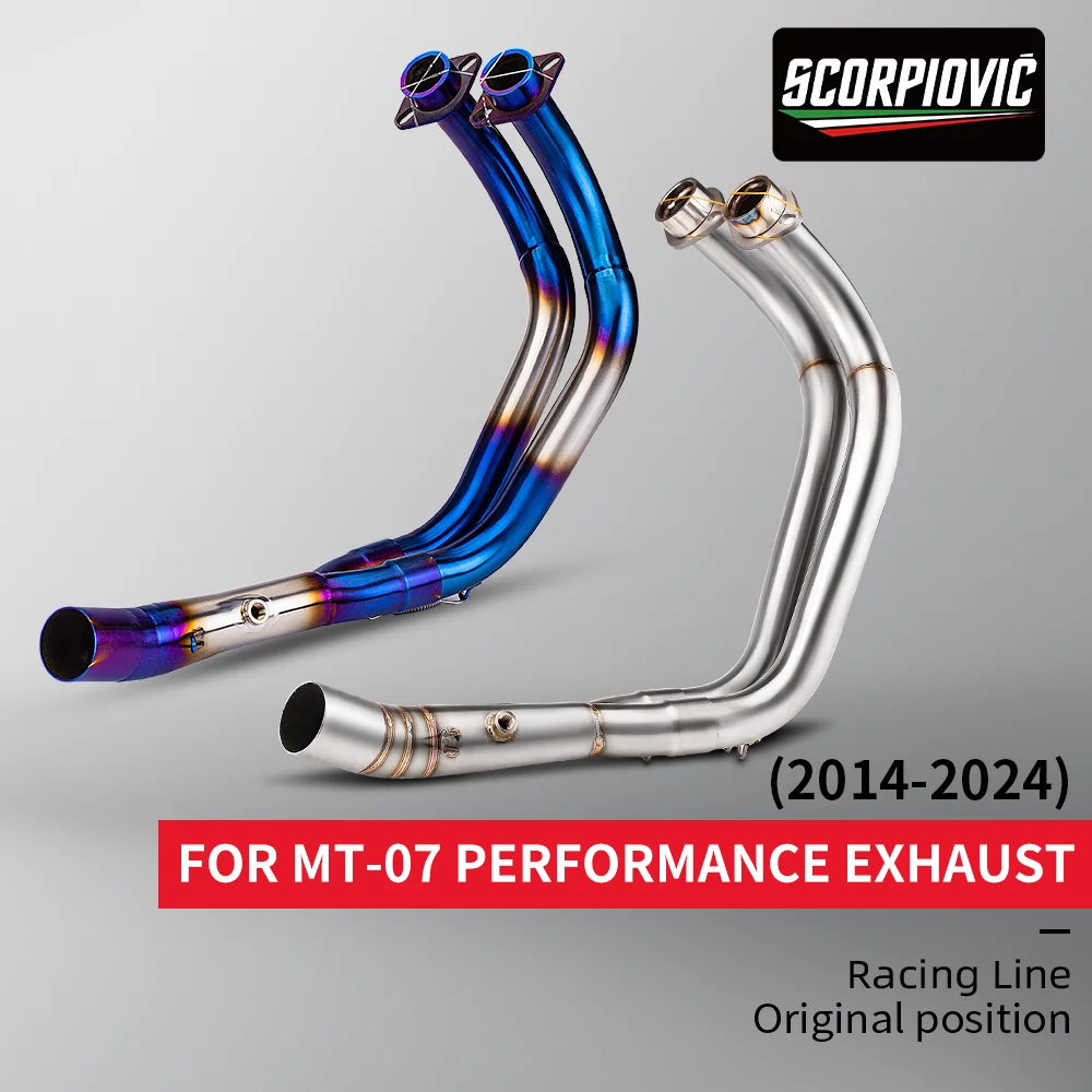 For MT07 mt-07 2014-2024 Motorcycle Muffler Exhaust Pipe MOTORCYCLE EXHAUST MUFFLER TITANIUM ALLOY FULL SYSTEM
For MT07 mt-07 2014-2024 Motorcycle Muffler Exhaust Pipe MOTORCYCLE EXHAUST MUFFLER TITANIUM ALLOY FULL SYSTEM