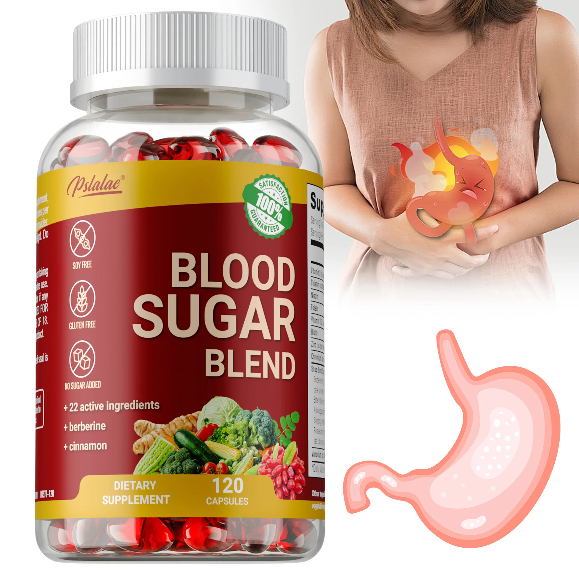 Blood Sugar Blend Capsules - Antioxidant, Promotes Heart and Cardiovascular Health, Balanced Blood Sugar, Increases Energy
Blood Sugar Blend Capsules - Antioxidant, Promotes Heart and Cardiovascular Health, Balanced Blood Sugar, Increases Energy