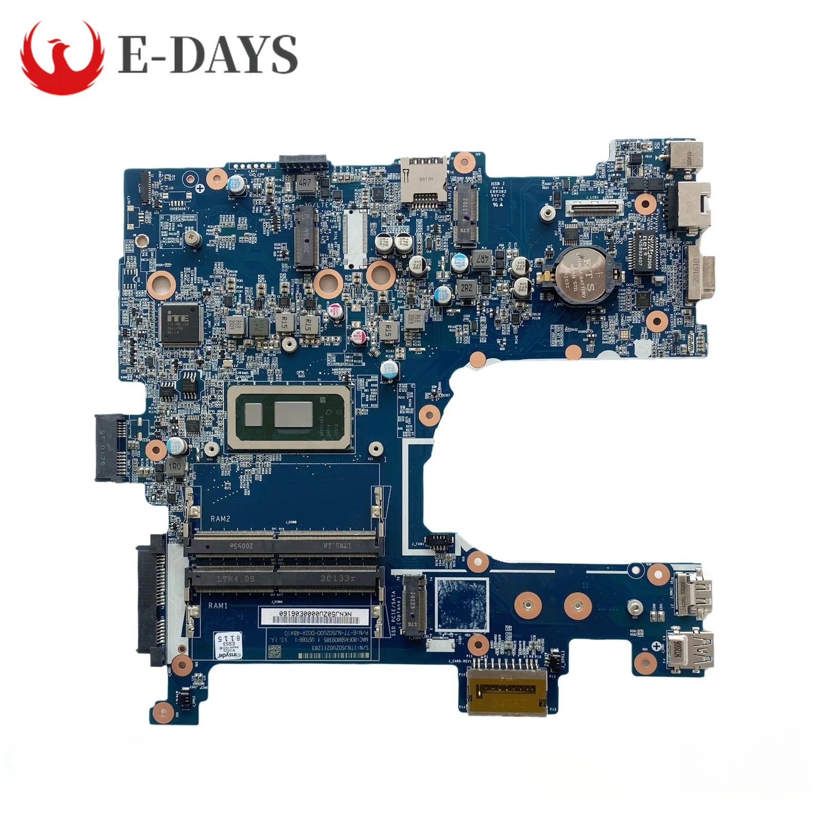 For Clevo NJ50CU NJ51CU 6-71-NJ500-D02 Motherboard I5-10210 CPU UMA 100% Tested Ok
For Clevo NJ50CU NJ51CU 6-71-NJ500-D02 Motherboard I5-10210 CPU UMA 100% Tested Ok