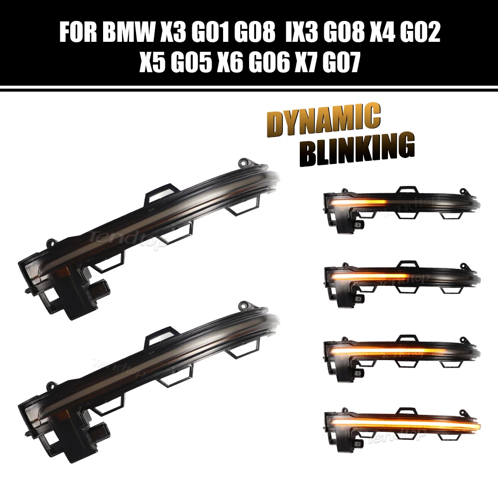 LED Dynamic Blinker Turn Signal Light Sequential Side Indicator for BMW X3 IX3 G01 G08 X4 G02 X5 G05 X5 G06 X7 G07
LED Dynamic Blinker Turn Signal Light Sequential Side Indicator for BMW X3 IX3 G01 G08 X4 G02 X5 G05 X5 G06 X7 G07
