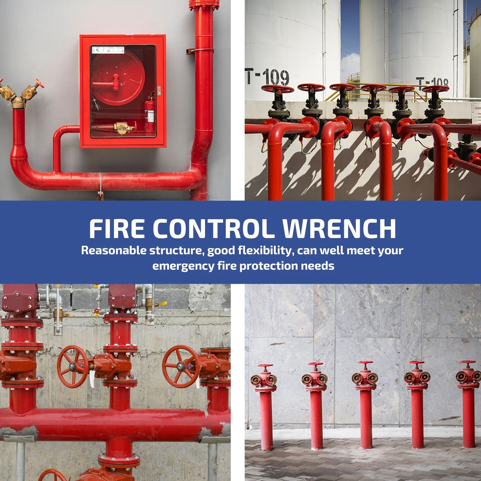 1pc Emergency Fire-Fighting Cast Iron Spanner Home Emergency Tool Wrench Fire-Fighting Accessories Wrench Universal
1pc Emergency Fire-Fighting Cast Iron Spanner Home Emergency Tool Wrench Fire-Fighting Accessories Wrench Universal