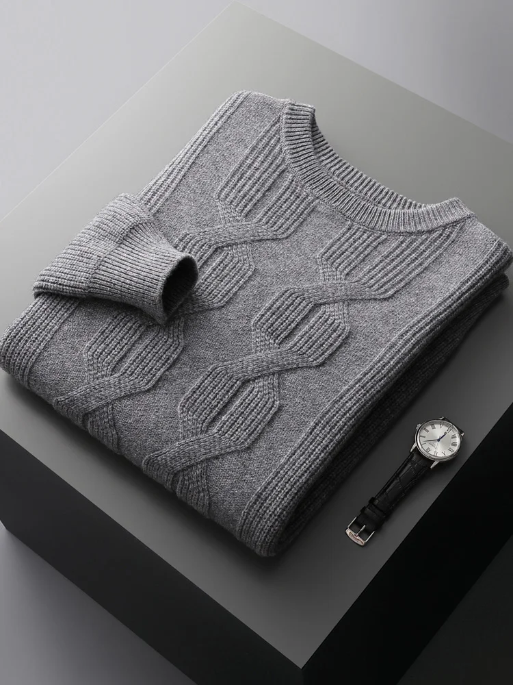 Мужской кашемировый свитер, осенне-зимний пуловер с круглым вырезом, трикотаж из 100% мериносовой шерсти, повседневная толстая одежда с длинными рукавами и цветочным принтом, топы
Мужской кашемировый свитер, осенне-зимний пуловер с круглым вырезом, трикотаж из 100% мериносовой шерсти, повседневная толстая одежда с длинными рукавами и цветочным принтом, топы