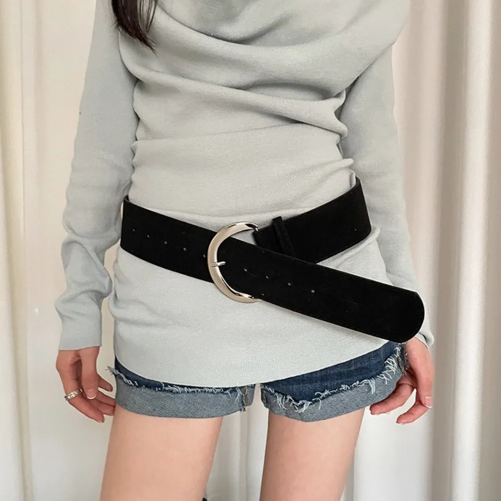 Retro Suede Women Wide Belt Metal Buckle Jeans Girdle Leather Waistband Western Cowboy Belt Pants Accessories
Retro Suede Women Wide Belt Metal Buckle Jeans Girdle Leather Waistband Western Cowboy Belt Pants Accessories
