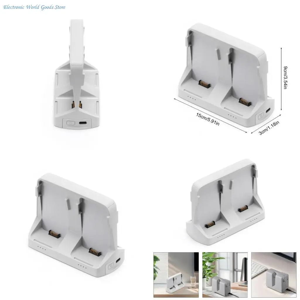 A3PD High Efficiency Parallel Charging Hub for Flip Aerial UAV Double Battery Charging Adapter Dock Base White Gray
A3PD High Efficiency Parallel Charging Hub for Flip Aerial UAV Double Battery Charging Adapter Dock Base White Gray