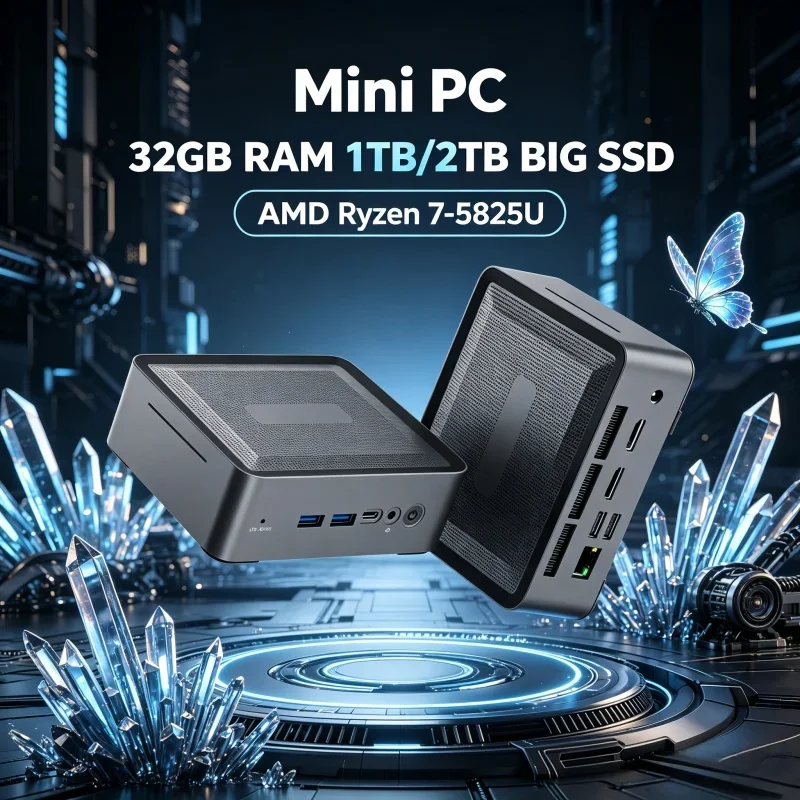 Blithe U58 Low Noise Compact Office Host In Stock AMD R7 5825U Dual DDR4 Dual Storage Expansion WiFi6 BT5.2 Pre-installed Win11
Blithe U58 Low Noise Compact Office Host In Stock AMD R7 5825U Dual DDR4 Dual Storage Expansion WiFi6 BT5.2 Pre-installed Win11