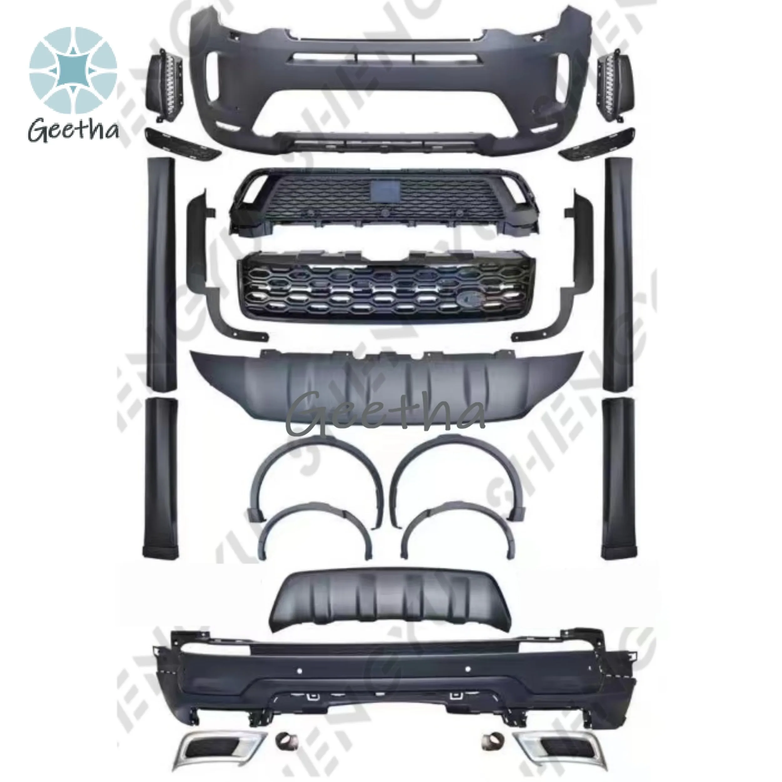 Car Bumper Body Kit for Land Rover Discovery Sport Upgrade to Dynamic Style Include Front and Rear Bumper with Side Skirts
Car Bumper Body Kit for Land Rover Discovery Sport Upgrade to Dynamic Style Include Front and Rear Bumper with Side Skirts