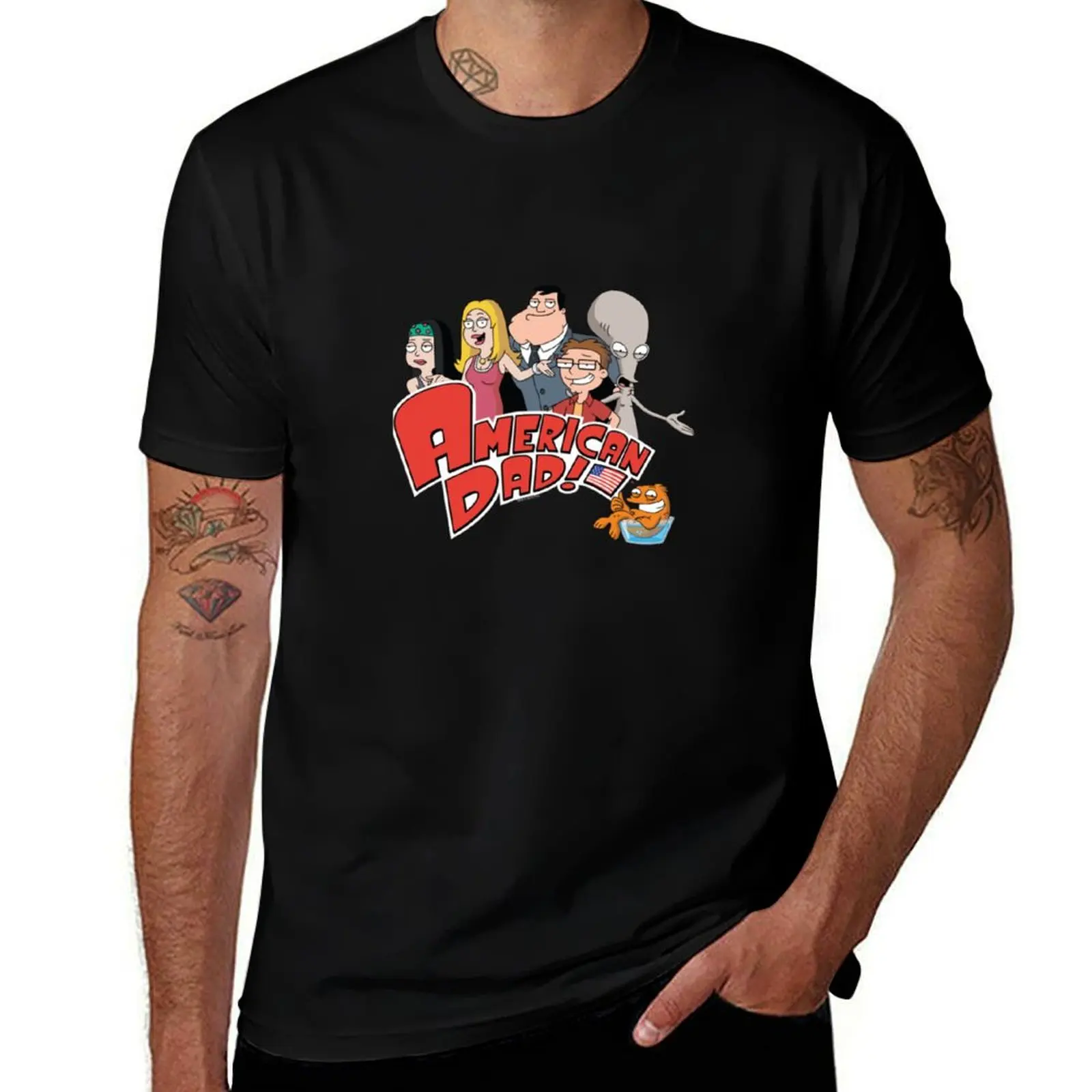 American Dad Family With Logo T-Shirt baggy shirts affliction shirts customs Blouse funny t shirts for men
American Dad Family With Logo T-Shirt baggy shirts affliction shirts customs Blouse funny t shirts for men