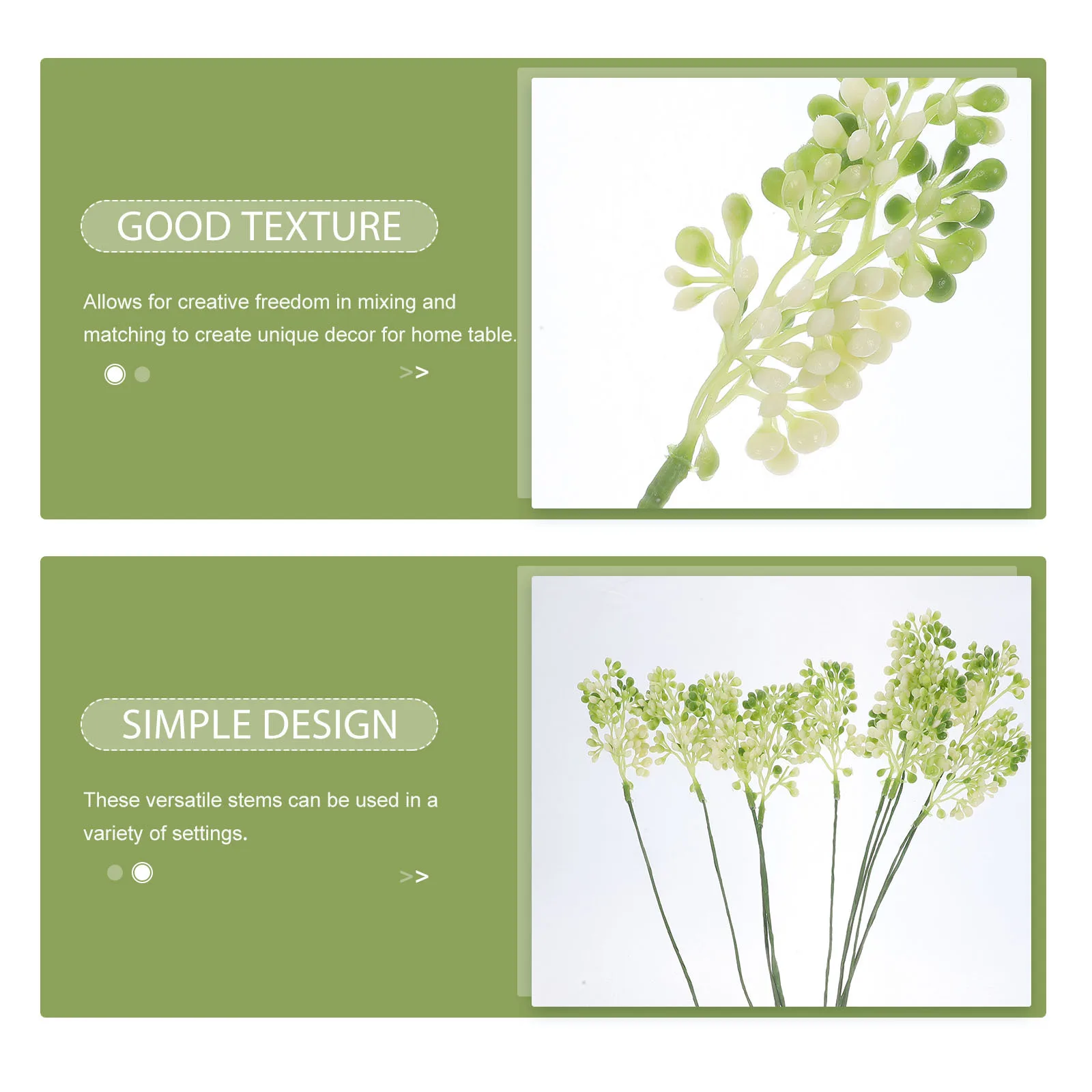 10Pcs Versatile Faux Plant Stems No Watering Required Wedding Party Decor Artificial Stem Plants Artificial Stems
10Pcs Versatile Faux Plant Stems No Watering Required Wedding Party Decor Artificial Stem Plants Artificial Stems