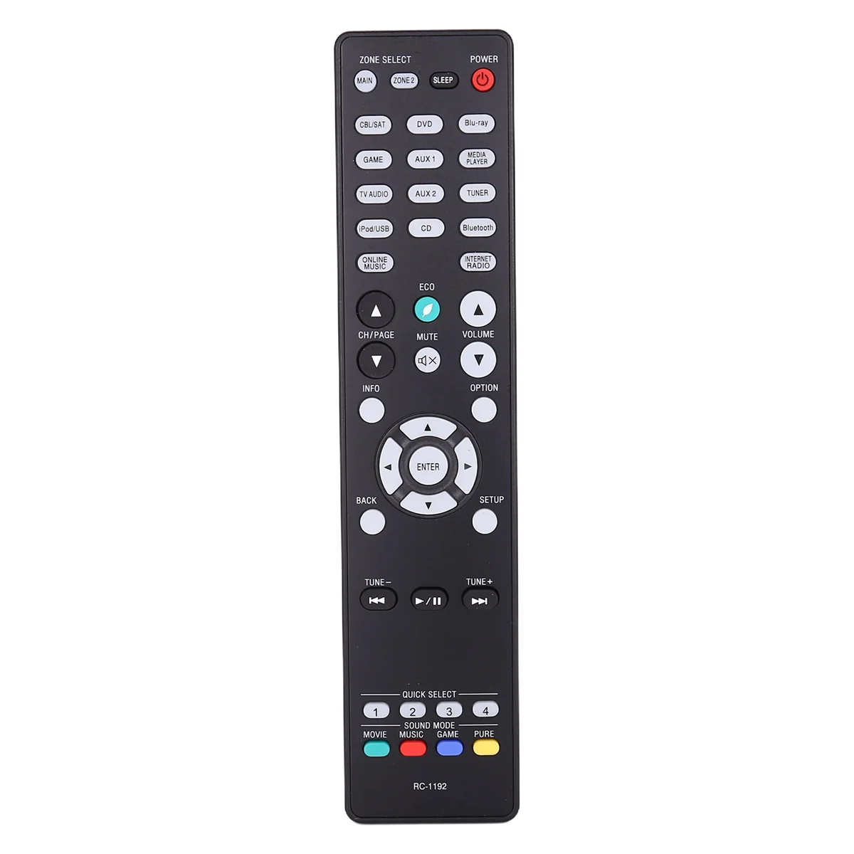 MAHA RC-1192 для AV-ресивера Denon AVR-S900W AVR-X2100W AVR-X2200W Пульт дистанционного управления
MAHA RC-1192 для AV-ресивера Denon AVR-S900W AVR-X2100W AVR-X2200W Пульт дистанционного управления