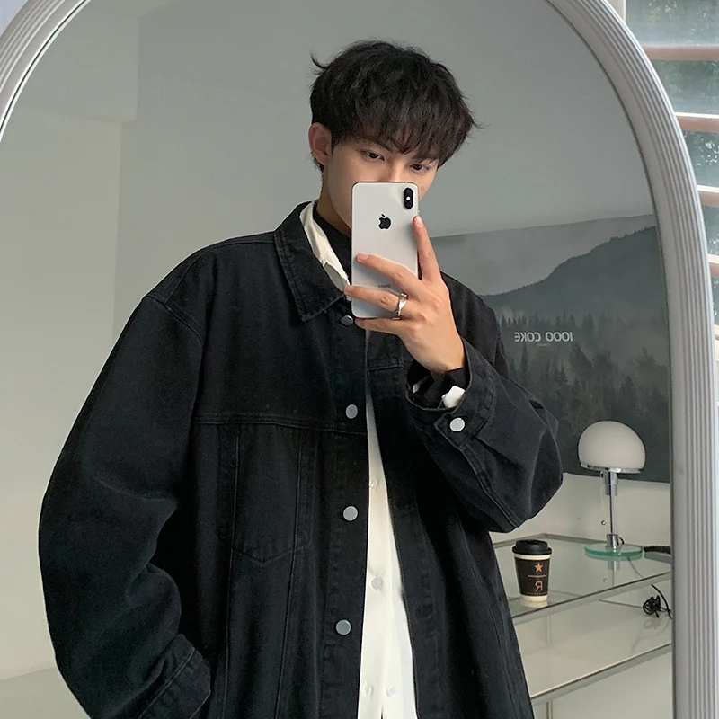 Bla American Sle Denim Jaet Men's Retro Collar Workwear Jaet Trendy Brand Couple Sle Casual Top for Autumn
Bla American Sle Denim Jaet Men's Retro Collar Workwear Jaet Trendy Brand Couple Sle Casual Top for Autumn