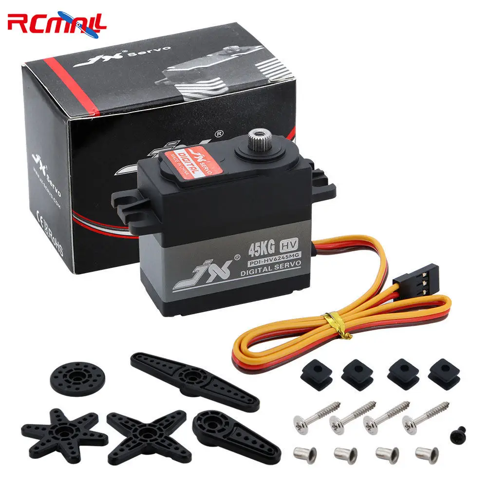 JX Servo 8.4V 45KG High Torque Metal Gear Digital Servo Robotic Servos for RC Car Robot Airplane Drone PDI-HV6245MG
JX Servo 8.4V 45KG High Torque Metal Gear Digital Servo Robotic Servos for RC Car Robot Airplane Drone PDI-HV6245MG