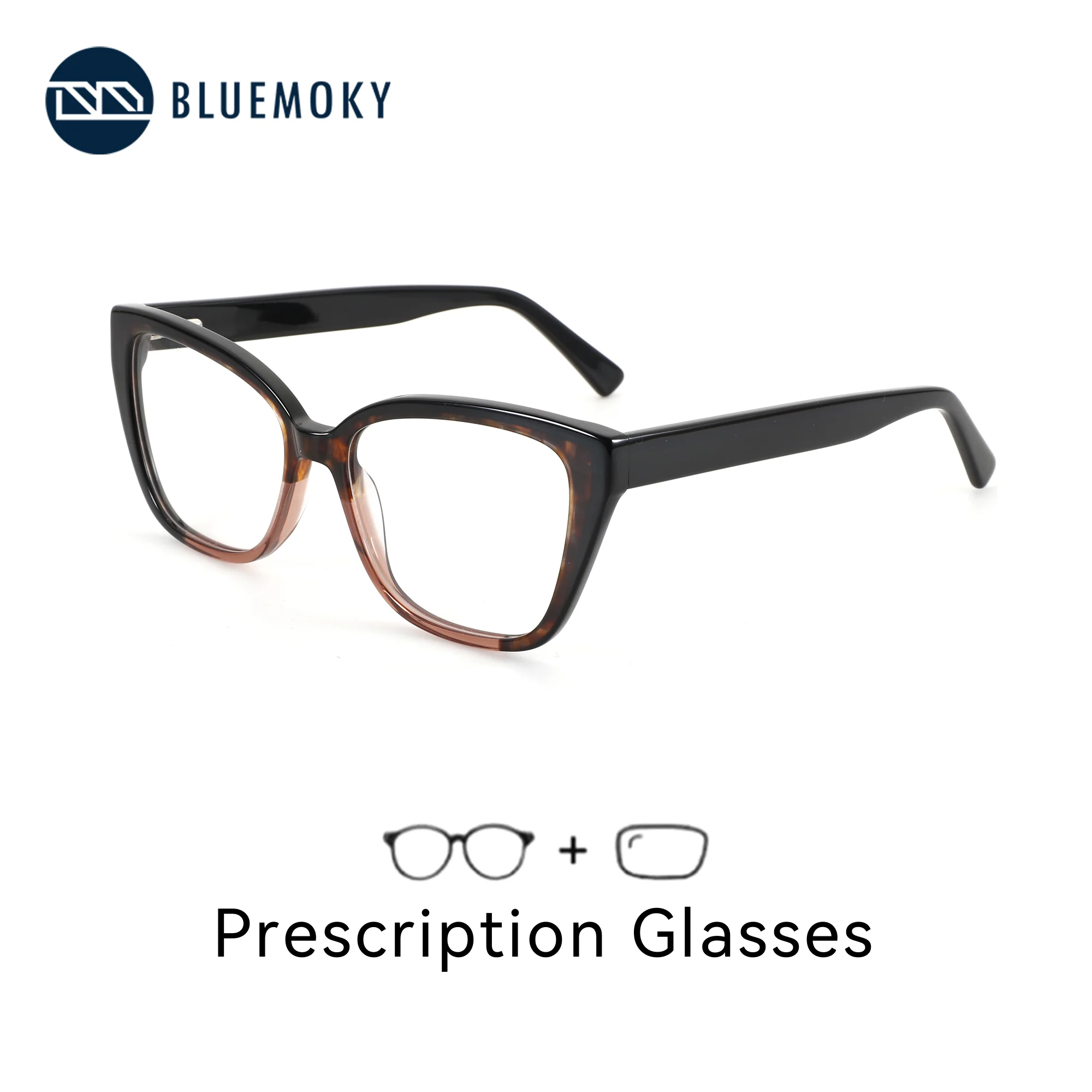 BLUEMOKY (S Size) Acetate Butterfly Prescription Glasses For Women Photochromic Multifocal Optical Lenses With Custom Recipe
BLUEMOKY (S Size) Acetate Butterfly Prescription Glasses For Women Photochromic Multifocal Optical Lenses With Custom Recipe