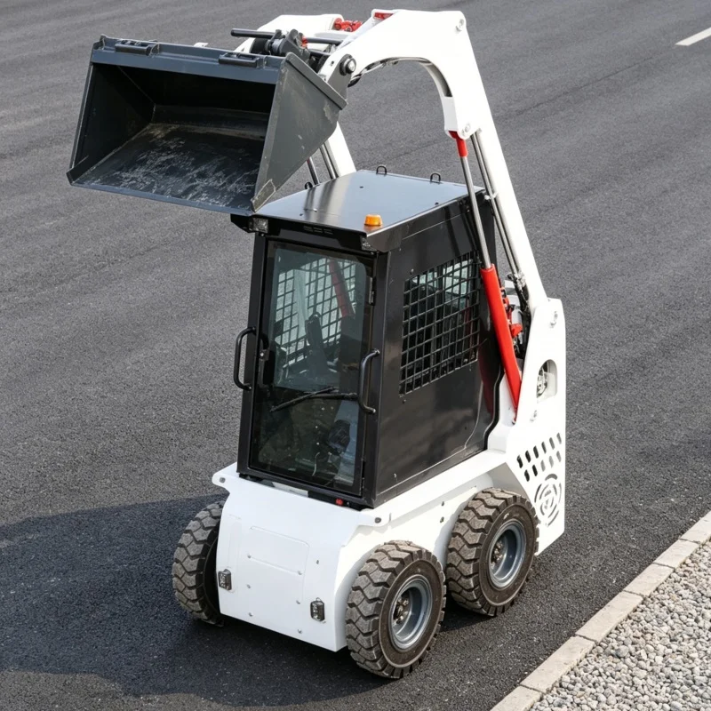 Customized Multifunctional Skid Steer Loader, Ride-on Loader, Universal Skid Steer Forklift for Farmland & Construction Sites
Customized Multifunctional Skid Steer Loader, Ride-on Loader, Universal Skid Steer Forklift for Farmland & Construction Sites