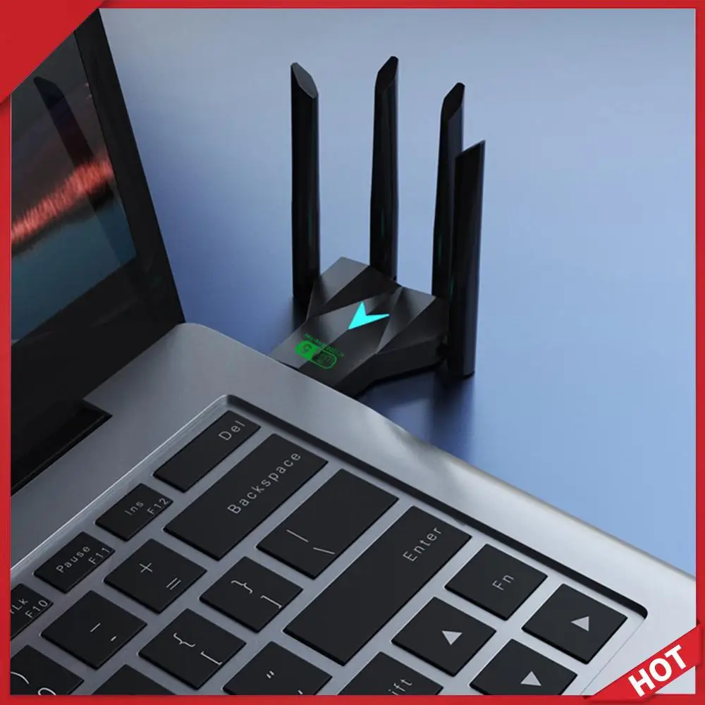 Беспроводная сетевая карта 1300 Мбит/с, двухдиапазонная 2,4/5,8 ГГц, USB 3.0 Wi-Fi адаптер с 4 антеннами, беспроводной приемник для ПК/ноутбука
Беспроводная сетевая карта 1300 Мбит/с, двухдиапазонная 2,4/5,8 ГГц, USB 3.0 Wi-Fi адаптер с 4 антеннами, беспроводной приемник для ПК/ноутбука