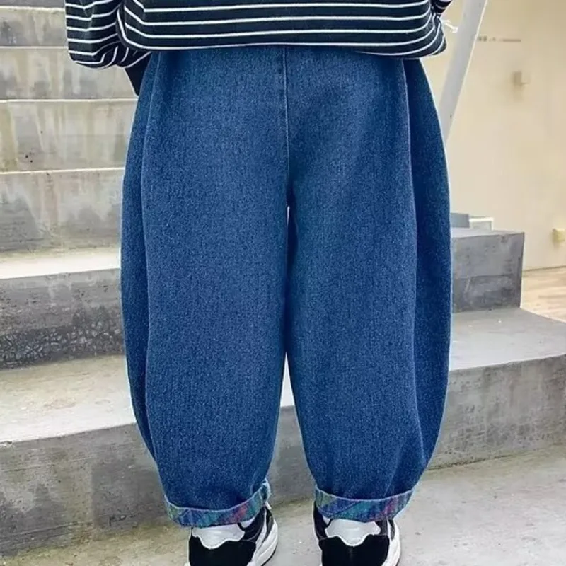 High Quality Jeans For Boys Trendy Brand Soft And Loose Straight Leg Wide Leg Casual And Versatile Children's Pants
High Quality Jeans For Boys Trendy Brand Soft And Loose Straight Leg Wide Leg Casual And Versatile Children's Pants