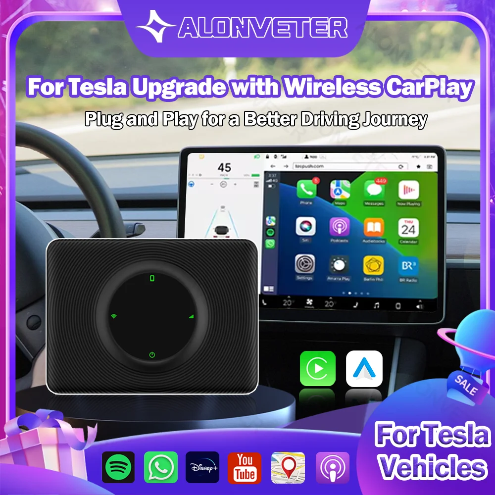 T2C CarPlay Android Auto Adaptador Sem Fio para Tesla Modelo 3 Modelo Y Modelo S Modelo X Кибертрак Консоль de Neste Waze Tmap
T2C CarPlay Android Auto Adaptador Sem Fio para Tesla Modelo 3 Modelo Y Modelo S Modelo X Кибертрак Консоль de Neste Waze Tmap