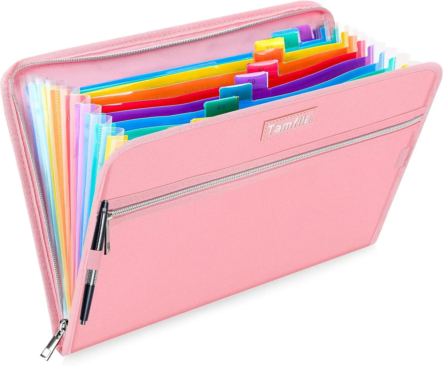 Fireproof Waterproof Accordion File Organizer, 14-Pocket Expanding Folder, A4 Letter Size, Document Holder with Color Labels, Pink
Fireproof Waterproof Accordion File Organizer, 14-Pocket Expanding Folder, A4 Letter Size, Document Holder with Color Labels, Pink